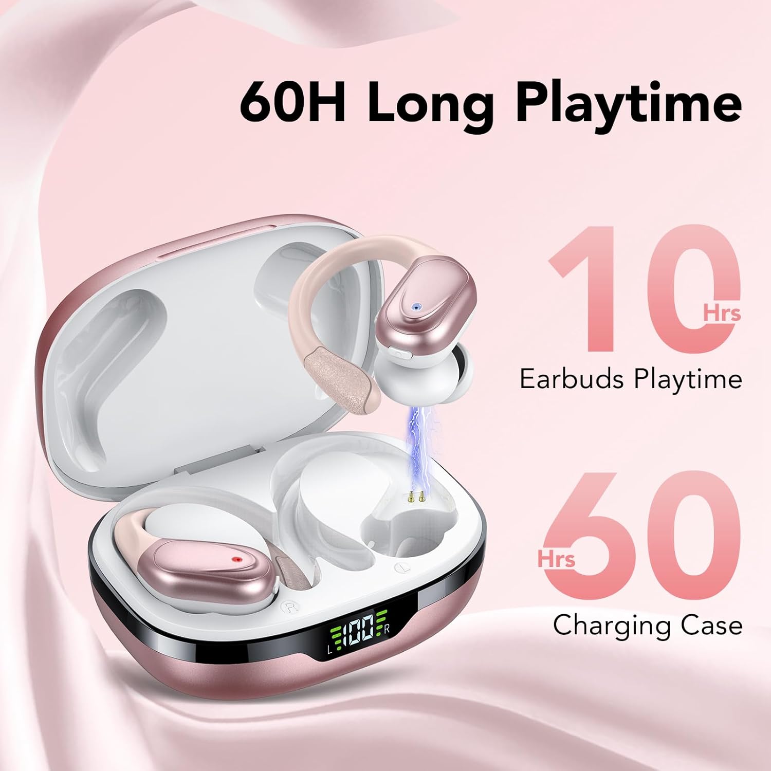 Open-Ear Bluetooth Kopfhörer mit Ladecase